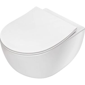 Miska WC wisząca 51x35,5 cm bez kołnierza wewnętrznego Deante PEONIA ZERO CDE 6ZPW Miska WC wisząca 51x35,5 cm bez kołnierza wewnętrznego Deante PEONIA ZERO CDE 6ZPW