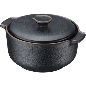 Inny producent Naczynie do zapiekania i serwowania z pokrywką Zassenhaus Worker, śred. 10 x 6 cm, 0,3 l, ceramika, czarne Inny producent Naczynie do zapiekania i serwowania z pokrywką Zassenhaus Worker, śred. 10 x 6 cm, 0,3 l, ceramika, czarne