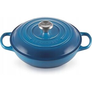 Le Creuset 26cm Żeliwny Garnek - Niebieski Marsylia Le Creuset 26cm Żeliwny Garnek - Niebieski Marsylia