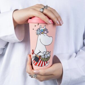 Inny producent Nordicbuddies Kubek termiczny Mama Muminka różowy PLA 450 ml Inny producent Nordicbuddies Kubek termiczny Mama Muminka różowy PLA 450 ml