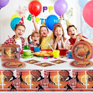Inny producent Oro Party Zestaw Dekoracji na stół Koszykówka talerzyki kubki obrus Inny producent Oro Party Zestaw Dekoracji na stół Koszykówka talerzyki kubki obrus