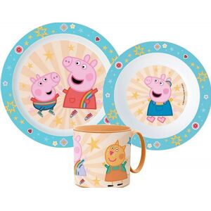 Javoli Oryginalny zestaw 3 naczyń obiadowych Świnka Peppa Javoli Oryginalny zestaw 3 naczyń obiadowych Świnka Peppa