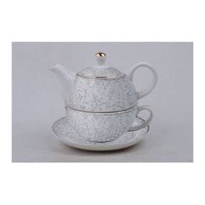 P4Y, Filiżanka Z Czajniczkiem Tea For One Flowers And Leaves P4Y, Filiżanka Z Czajniczkiem Tea For One Flowers And Leaves