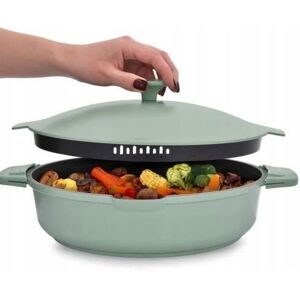 Inny producent Patelnia Z Pokrywką 28 Cm 3,9 L Fern Nieprzywierająca Qualum Basic Inny producent Patelnia Z Pokrywką 28 Cm 3,9 L Fern Nieprzywierająca Qualum Basic