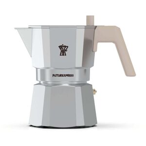 NPC PEZZETTI FUTUREXPRESS Aluminiowa kawiarka (3 filiżanki) - Srebrny NPC PEZZETTI FUTUREXPRESS Aluminiowa kawiarka (3 filiżanki) - Srebrny