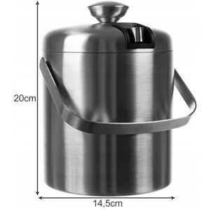 Kh Pojemnik Wiaderko na lód szczypce do lodu i łyżeczką Ruhhy 1,3 L Kh Pojemnik Wiaderko na lód szczypce do lodu i łyżeczką Ruhhy 1,3 L