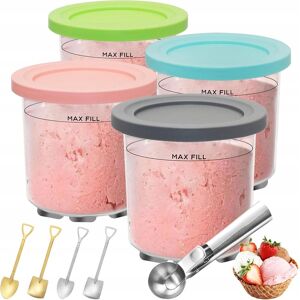 Inny producent Pojemniki Na Lody Ninja Creamy Pojemnik Z Pokrywką Kubki Zestaw 4 Sztuki Inny producent Pojemniki Na Lody Ninja Creamy Pojemnik Z Pokrywką Kubki Zestaw 4 Sztuki