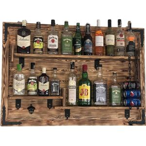 Inny producent Półka na ścianę 3D bar domowy 72x112x15 cm. Drewniany bar rustykalny Inny producent Półka na ścianę 3D bar domowy 72x112x15 cm. Drewniany bar rustykalny