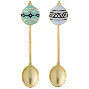 Set 2 cucchiaini Natale Bloomingville Freydis Lega di Zinco Set 2 cucchiaini Natale Bloomingville Freydis Lega di Zinco