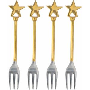 Set 4 Forchettine Natale Bloomingville Georgette Acciaio Inox Set 4 Forchettine Natale Bloomingville Georgette Acciaio Inox