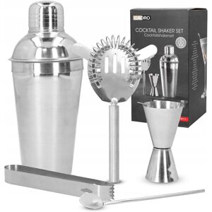 Cadro Shaker do drinków barmański stal nierdzewna shaker szczypce sitko 5 el. Cadro Shaker do drinków barmański stal nierdzewna shaker szczypce sitko 5 el.