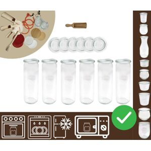 Inny producent Słoiki WECK 6szt/ szklane wieko, miarka słoik 600ml CYLINDER / Wamar-Sosenka Inny producent Słoiki WECK 6szt/ szklane wieko, miarka słoik 600ml CYLINDER / Wamar-Sosenka