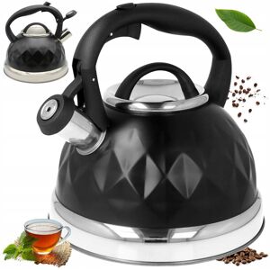 BRUNBESTE SOLIDNY CZAJNIK Z GWIZDKIEM CZARNY ZE STALI NIERDZEWNEJ GAZ INDUKCJA 2.7L BRUNBESTE SOLIDNY CZAJNIK Z GWIZDKIEM CZARNY ZE STALI NIERDZEWNEJ GAZ INDUKCJA 2.7L