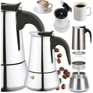 Edenberg Stalowa Kawiarka Espresso 300ml 6 Filizanek do Kuchni Gaz, Elektro Indukcja Edenberg Stalowa Kawiarka Espresso 300ml 6 Filizanek do Kuchni Gaz, Elektro Indukcja