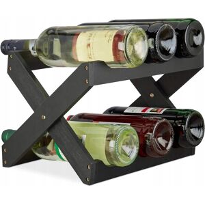 Inny producent Stojak na Wino Organizer na Butelki 6 Przegródek Drewniany Inny producent Stojak na Wino Organizer na Butelki 6 Przegródek Drewniany