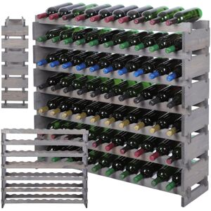 Wamar-Sosenka Stojak na wino regał modułowy na butelki 7x10 but BUDUJ JAK KLOCKI EKO Wamar-Sosenka Stojak na wino regał modułowy na butelki 7x10 but BUDUJ JAK KLOCKI EKO