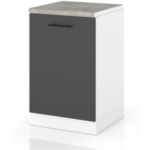 Hurtownia Mebli Szafka Kuchenna Stojąca Z Blatem Modułowa 50cm Spremium Szary Mat Hurtownia Mebli Szafka Kuchenna Stojąca Z Blatem Modułowa 50cm Spremium Szary Mat