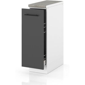 Hurtownia Mebli Szafka Kuchenna Stojąca Z Blatem Szafka Cargo 20cm Spremium Szary Mat Hurtownia Mebli Szafka Kuchenna Stojąca Z Blatem Szafka Cargo 20cm Spremium Szary Mat