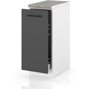 Hurtownia Mebli Szafka Kuchenna Stojąca Z Blatem Szafka Cargo 30cm Spremium Szary Mat Hurtownia Mebli Szafka Kuchenna Stojąca Z Blatem Szafka Cargo 30cm Spremium Szary Mat