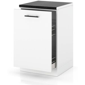 Hurtownia Mebli Szafka Kuchenna Stojąca Z Blatem Szafka Cargo 50cm Spremium Biały Mat Hurtownia Mebli Szafka Kuchenna Stojąca Z Blatem Szafka Cargo 50cm Spremium Biały Mat
