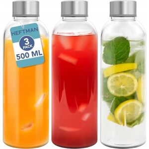 inna (Inny) SZKLANE BUTELKI 500ML ZESTAW 3 SZT SZCZELNE BIDON SOK SMOOTHIE inna (Inny) SZKLANE BUTELKI 500ML ZESTAW 3 SZT SZCZELNE BIDON SOK SMOOTHIE