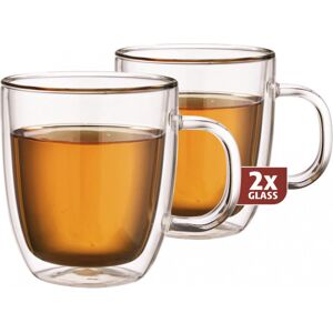 TWM szklanka do herbaty dwuścienna 13 cm szkło przezroczyste 2 szt TWM szklanka do herbaty dwuścienna 13 cm szkło przezroczyste 2 szt