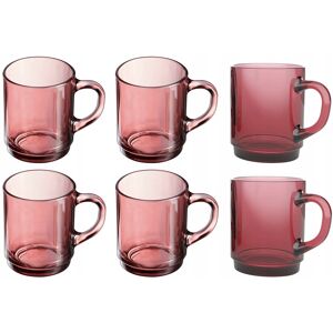 DOMOSFERA SZKLANKA luminarc czerwone SZKŁO na herbatę kawę napoje soki kubek 250ml x6 DOMOSFERA SZKLANKA luminarc czerwone SZKŁO na herbatę kawę napoje soki kubek 250ml x6