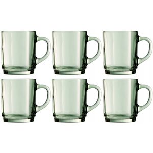 DOMOSFERA SZKLANKA luminarc ZIELONE SZKŁO na herbatę kawę napoje soki kakao 250ml x6 DOMOSFERA SZKLANKA luminarc ZIELONE SZKŁO na herbatę kawę napoje soki kakao 250ml x6