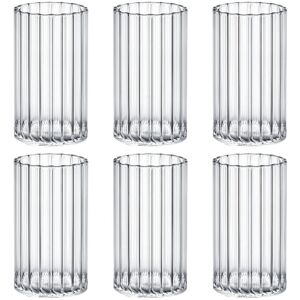 Wilmax England Szklanka ryflowana w paski 250 ml Wilmax na wodę sok lemoniadę 6 sztuk Wilmax England Szklanka ryflowana w paski 250 ml Wilmax na wodę sok lemoniadę 6 sztuk