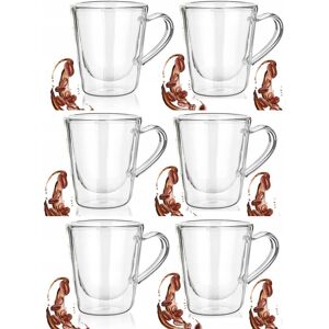 DOMOSFERA SZKLANKA termiczna 6x 120 ml podwójna ścianka na kawę herbatę espresso DOMOSFERA SZKLANKA termiczna 6x 120 ml podwójna ścianka na kawę herbatę espresso