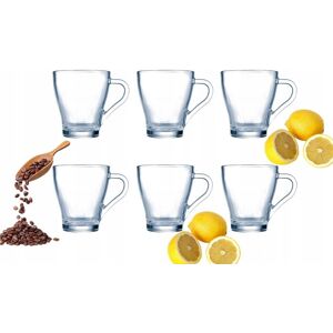 DOMOSFERA SZKLANKI 280 ml 6szt DO KAWY herbaty napoje LUMINARC prezent mamy z uchem DOMOSFERA SZKLANKI 280 ml 6szt DO KAWY herbaty napoje LUMINARC prezent mamy z uchem