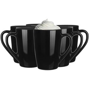 Szklanki Czarne Ala Glasmark Komplet 6Szt Kubki Kawę Latte 300Ml Szklanki Czarne Ala Glasmark Komplet 6Szt Kubki Kawę Latte 300Ml