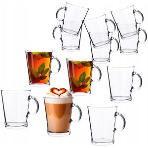 ALTOMDESIGN Szklanki do kawy latte zestaw kubków z uchem Altom Design Atena 420ml 12szt ALTOMDESIGN Szklanki do kawy latte zestaw kubków z uchem Altom Design Atena 420ml 12szt