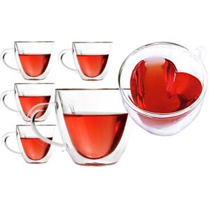 eCarla SZKLANKI TERMICZNE 240ML DO KAWY LATTE LONG ZESTAW 6SZT SZK18 eCarla SZKLANKI TERMICZNE 240ML DO KAWY LATTE LONG ZESTAW 6SZT SZK18