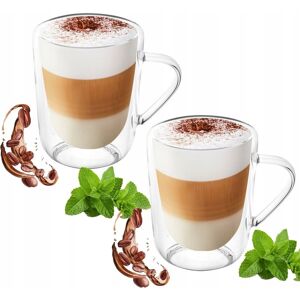 Banquet Szklanki termiczne szkło do kawy herbaty napoje 300 ml 2 szt prezent KUBEK Banquet Szklanki termiczne szkło do kawy herbaty napoje 300 ml 2 szt prezent KUBEK