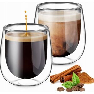 Inny producent SZKLANKI ZESTAW 2 SZTUKI 100ML KUBKI PODWÓJNE ŚCIANKI ESPRESSO HERBATA Inny producent SZKLANKI ZESTAW 2 SZTUKI 100ML KUBKI PODWÓJNE ŚCIANKI ESPRESSO HERBATA