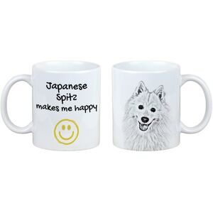 Inny producent Szpic japoński kubek z psem Makes me happy Art-Dog Inny producent Szpic japoński kubek z psem Makes me happy Art-Dog