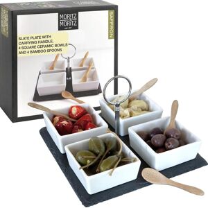 Inny producent TACA 20X20CM DO SERWOWANIA ZESTAW MISKI SOSY BAMBUS ŁUPKOWY CERAMICZNY Inny producent TACA 20X20CM DO SERWOWANIA ZESTAW MISKI SOSY BAMBUS ŁUPKOWY CERAMICZNY