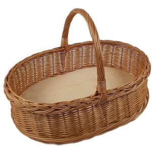 Inny producent Taca wiklinowa naturalna brązowa 52x40x35 cm Inny producent Taca wiklinowa naturalna brązowa 52x40x35 cm