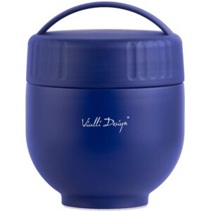 Vialli Design Termos z pojemnikiem i łyżką Fuori 680 ml granatowy 30305 Vialli Design Termos z pojemnikiem i łyżką Fuori 680 ml granatowy 30305