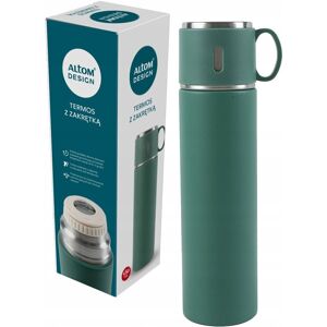 Termos z zakrętką w kształcie filiżanki Altom Design, 580 ml, zielony Termos z zakrętką w kształcie filiżanki Altom Design, 580 ml, zielony