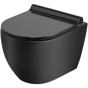 Inny producent Uptrend Caneo miska WC wisząca Up-Rim z deską wolnoopadającą czarny mat TR2196D-18 Inny producent Uptrend Caneo miska WC wisząca Up-Rim z deską wolnoopadającą czarny mat TR2196D-18