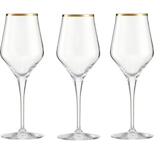 VILLA ITALIA Kieliszki do białego wina 330 ml 6 sztuk CONTESSA Gold VILLA ITALIA Kieliszki do białego wina 330 ml 6 sztuk CONTESSA Gold