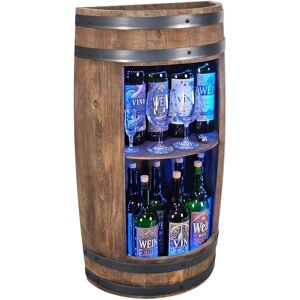 Inny producent Wisząca półka z beczki barek ścienny regał na butelki oświetlenie LED RGB Inny producent Wisząca półka z beczki barek ścienny regał na butelki oświetlenie LED RGB