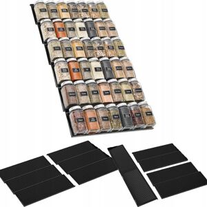 Inny producent Wkład do szuflady taca organizer na przyprawy regulowany 33-66cm 6 sztuk Inny producent Wkład do szuflady taca organizer na przyprawy regulowany 33-66cm 6 sztuk