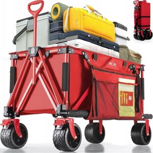 Inny producent Wózek Terenowy Transportowy Czerwony 150l Składany Stalowy Do 120Kg Inny producent Wózek Terenowy Transportowy Czerwony 150l Składany Stalowy Do 120Kg