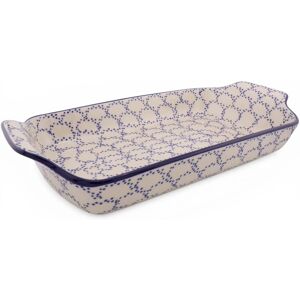 Ceramika Artystyczna Bolesławiec ZAPIEKANKA Z USZAMI 32x16,5CM W KOBALTOWE CHMURKI (DEK 2985) BOLESŁAWIEC Ceramika Artystyczna Bolesławiec ZAPIEKANKA Z USZAMI 32x16,5CM W KOBALTOWE CHMURKI (DEK 2985) BOLESŁAWIEC