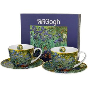 DUO Zestaw 2 filiżanek 250 ml Van Gogh Irises do Kawy Herbaty DUO Zestaw 2 filiżanek 250 ml Van Gogh Irises do Kawy Herbaty