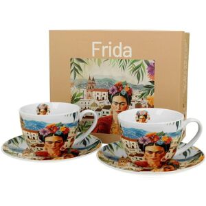 DUO Zestaw 2 filiżanek Frida Kahlo 270 ml Porcelana do kawy i herbaty DUO Zestaw 2 filiżanek Frida Kahlo 270 ml Porcelana do kawy i herbaty