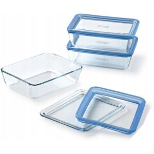 Zestaw 3x Naczynie żaroodporne pojemnik szklany Pure 1,5 L PYREX Zestaw 3x Naczynie żaroodporne pojemnik szklany Pure 1,5 L PYREX